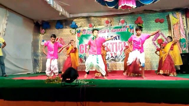 O nirmala #bathukamma song dance "performance by sri rama vidyalaya " #kakaravai смотреть онлайн
