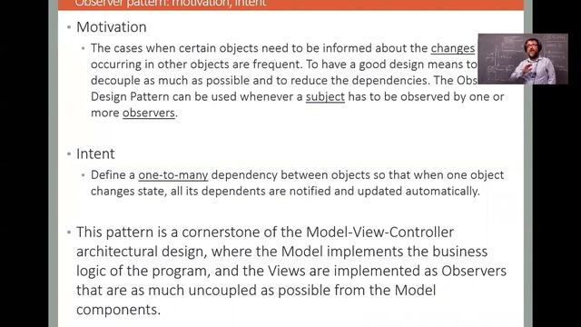 SOEN6441 - Advanced Programming Practices - week 5 - MVC architecture and the Observer pattern смотреть онлайн