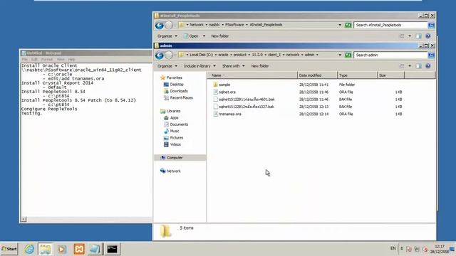 PeopleTools 8.54 Installation #1.1.2 Edit Oracle tnsnames (Copy Method) смотреть онлайн
