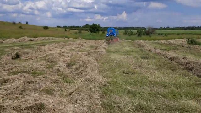 Трактор Т - 40 Сгребает Сено в Валки Граблями СОЛНЫШКО ! смотреть онлайн