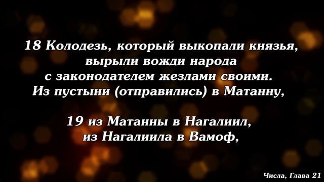 Библия | Числа, Глава 21. смотреть онлайн