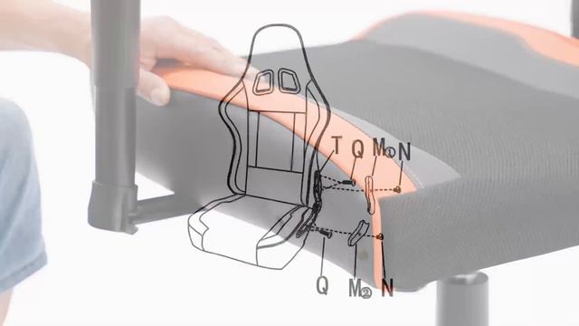 Сборка Игрового стула YL-4096