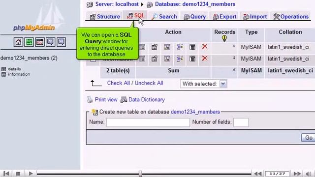 Becoming familiar with databases in phpMyAdmin - phpMyAdmin Tutorials смотреть онлайн