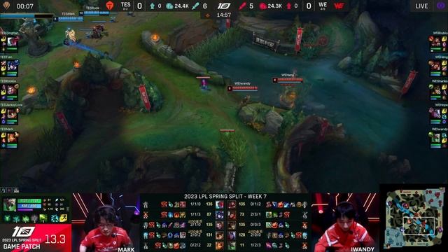TES vs WE - Game 1 | Week 7 Day 2 LPL Spring 2023 | Top Esports vs Team WE G1 смотреть онлайн