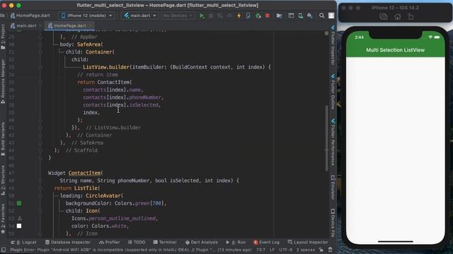 How to create Multi Selection ListView in Flutter App? (Android & IOS) смотреть онлайн