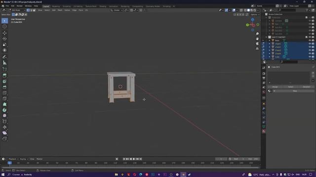 Как сделать табурет в Blender 3.0.0 Alpha? смотреть онлайн