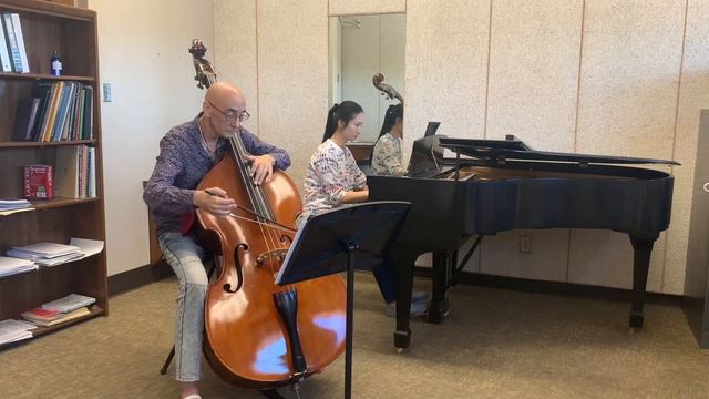 Beethoven violin sonata no 1 - Catalin Rotaru, double bass/Wan Ting Yu, piano смотреть онлайн