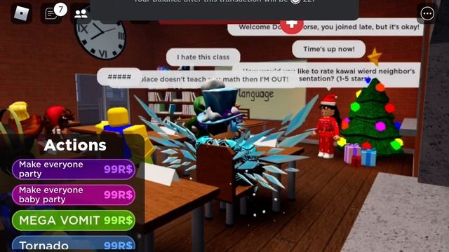 The Roblox Presentation experience Christmas Update all new actions that costs robux смотреть онлайн