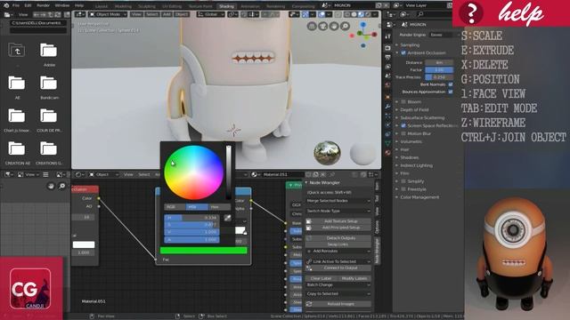 apprendre blender 2.8 : comment utiliser le node ambiante occlusion [eevee] смотреть онлайн