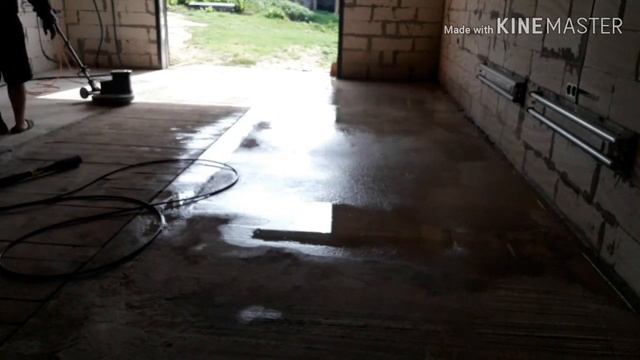 Стройка Гаража10×11м. Бетонный пол, шлифовка своими руками, и Как подшили потолок в кратце смотреть онлайн