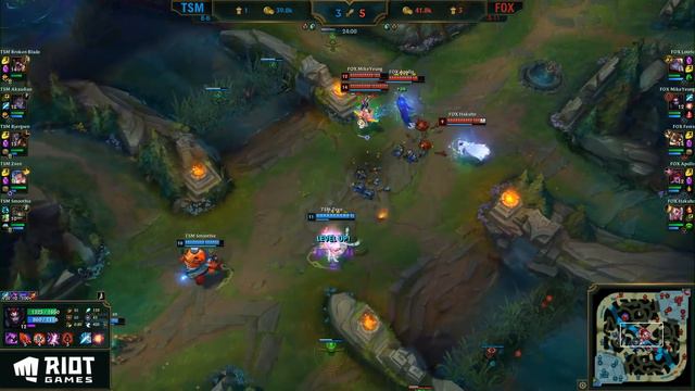 TSM vs FOX - 2019 LCS Summer Week 8 Day 1 - Team SoloMid vs Echo Fox смотреть онлайн