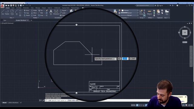 Intro to AutoCAD 2020 - Angle Practice смотреть онлайн