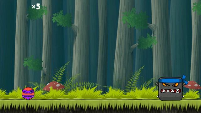 Red Man и Друзья - В гостях у Red Ball 4 часть 2 Злой Черный Квадрат Босс Дремучий Лес смотреть онлайн