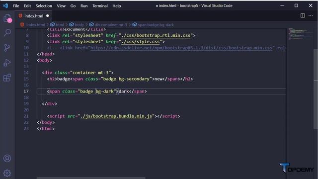 بررسی کلاس های badge در بوت استرپ (bootstrap badge) смотреть онлайн
