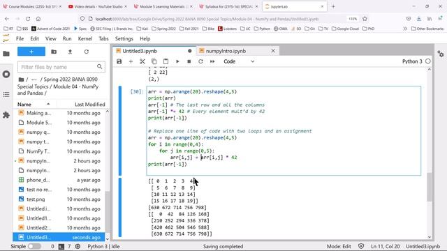 Intro to NumPy смотреть онлайн