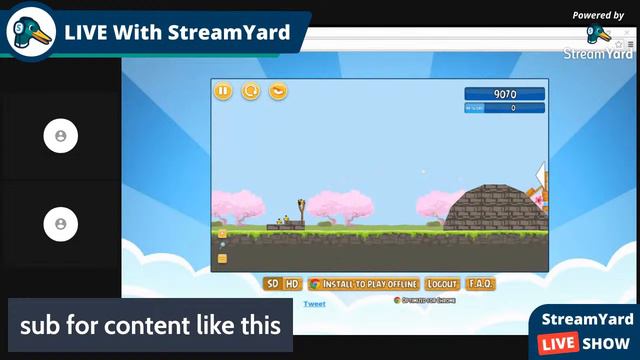 Angry Birds Chrome Live Stream смотреть онлайн