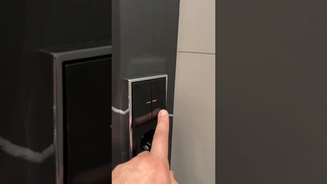 KNX выключатель в новой серии Jung F10 (Германия) на объекте компании SmartON Умный Дом