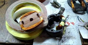 Перемотка обмоток болгарки.