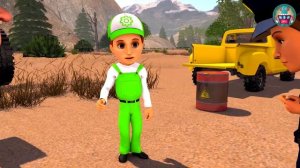 Police Car Cartoons for children. 60 Minutes.  Police for kids. Trucks Cartoons for children.