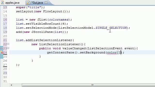 Java Programming Tutorial - 71 - JList Program смотреть онлайн