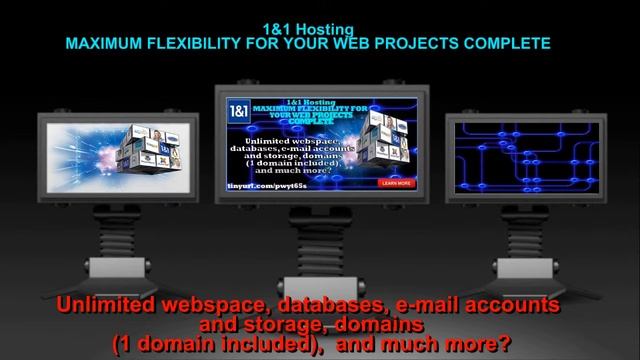 1&1 Hosting - Unlimited webspace, databases, e-mail accounts and storage, domains... смотреть онлайн