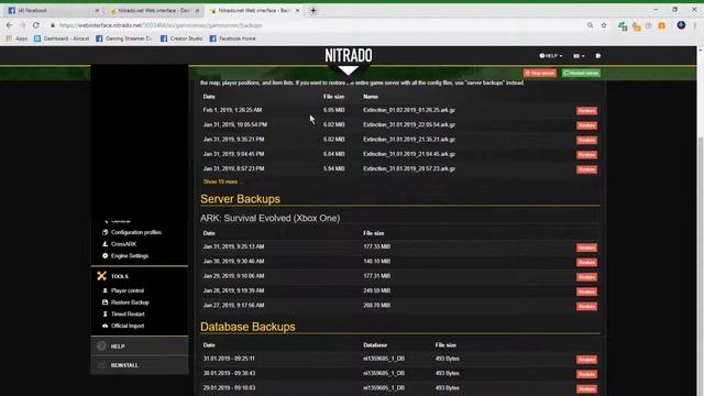 How to restore a Nitrado Server to a previous date and time смотреть онлайн