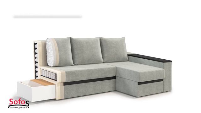 Угловой диван Браун | Фабрика мягкой мебели "Софос" смотреть онлайн