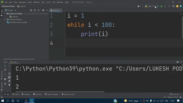 While Loops In Python | Loops In Python Tutorial | Python While Loop Example Programs Explained | смотреть онлайн