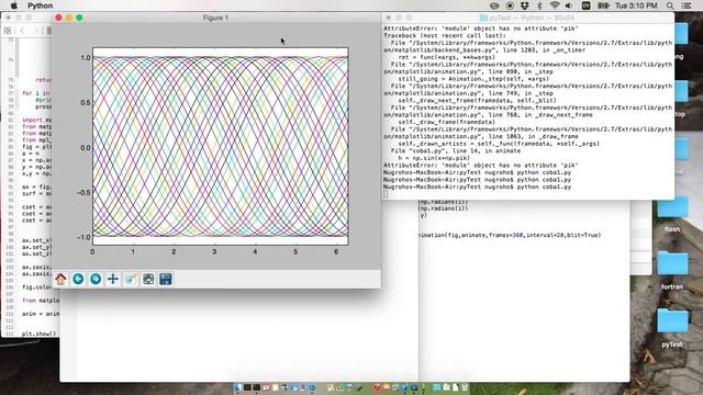 Animate Sin function using Matplotlib in Python смотреть онлайн