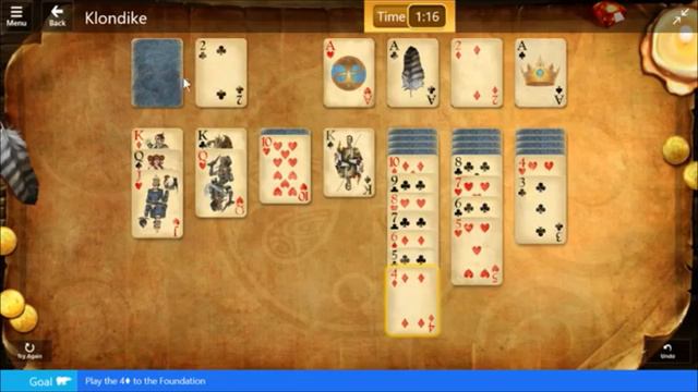 Star Club / Fable - Mixed II / Klondike: Play the 4♦ to the Foundation смотреть онлайн
