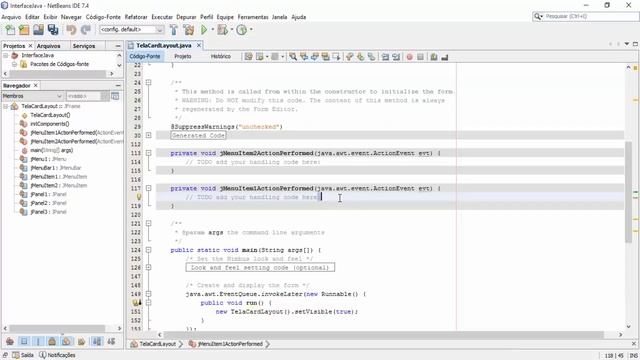 Interface Gráfica Java no Netbeans - Aula #08 - Usando CardLayout смотреть онлайн