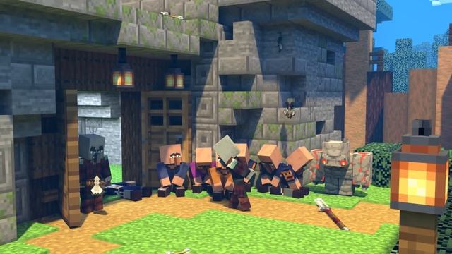 Villager VS Pillager Part 19 [Pumpkin Village Raid] Minecraft Animation