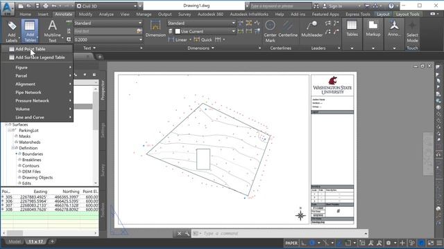 Civil 3D 2018 - Point Tables - Part I - Creating Point Tables смотреть онлайн