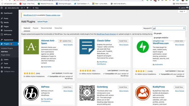 Installing Google Analytics on your WordPress site using the GA Google Analytics plugin смотреть онлайн