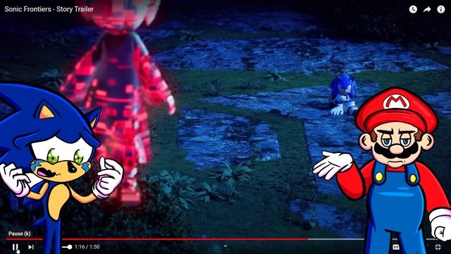 Mario And Sonic React To SONIC FRONTIERS STORY TRAILER! смотреть онлайн