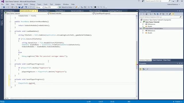 Tutorial Unity | Quiz Game | Parte 7: PlayerPrefs смотреть онлайн