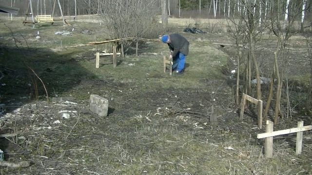 Разбивка фундамента под курятник. смотреть онлайн