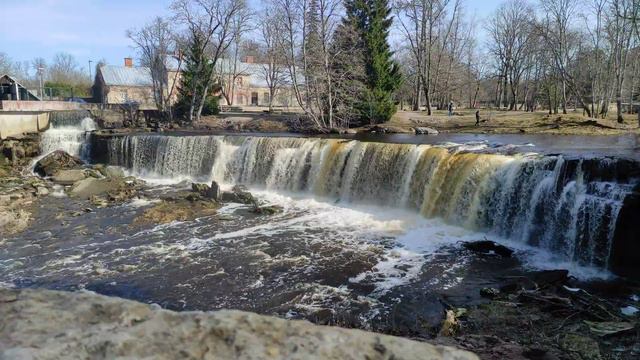 Keila River Waterfall 4k with MAMEN MIC-08 microphone on Xiaomi Redmi Note 9 Pro phone camera. смотреть онлайн