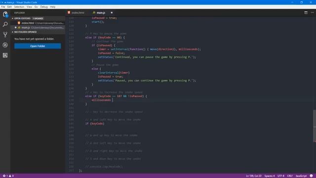 Snake Game (HTML5, CSS3 e JavaScript) смотреть онлайн