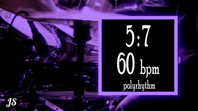 60 Bpm - 5:7 Polyrhythm Drum Beat смотреть онлайн