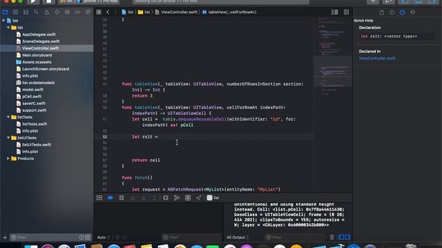 How to Fetch the Data in coreData and Display in tableView - CoreData part 4 смотреть онлайн