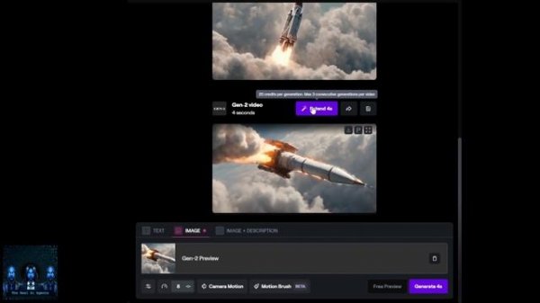 AI Tools: Runway Gen 2 using Motion Brush