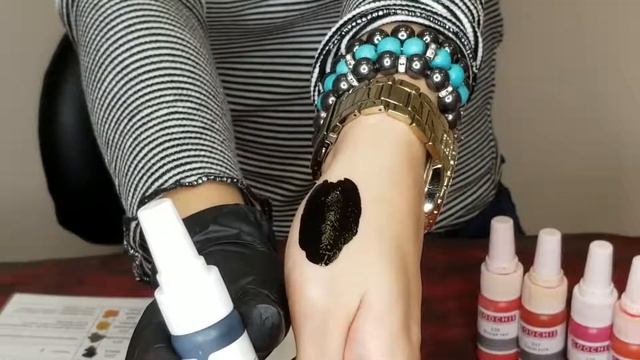 Пигменты для татуажа Goochie 220 Black смотреть онлайн