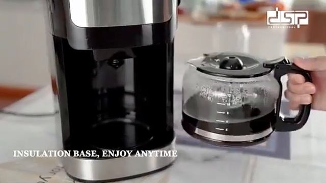 Máy pha cà phê hạt hoặc xay sẵn bán tự động DSP KA3055