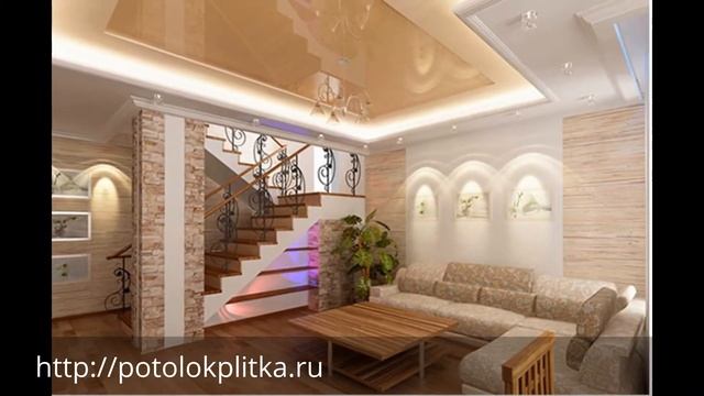 Установка многоуровневых натяжных потолков в гостиную смотреть онлайн