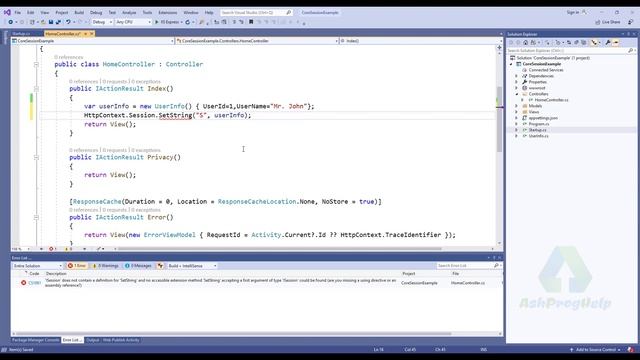 How to use Session in ASP.NET Core смотреть онлайн