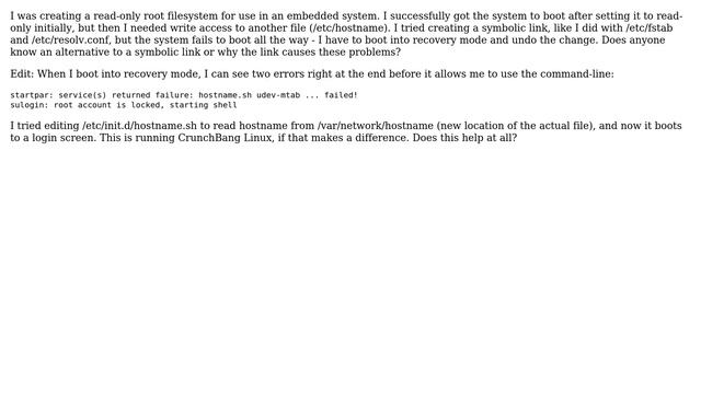 Problems with a Read-Only Root Filesystem смотреть онлайн
