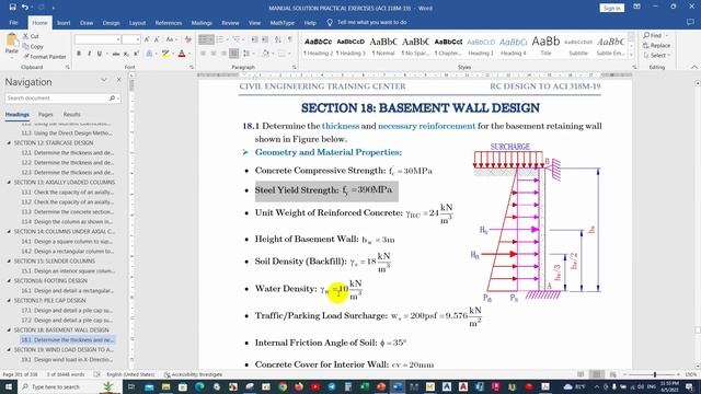 BASEMENT WALL DESIGN USING MathCAD Prime [Part 1] смотреть онлайн