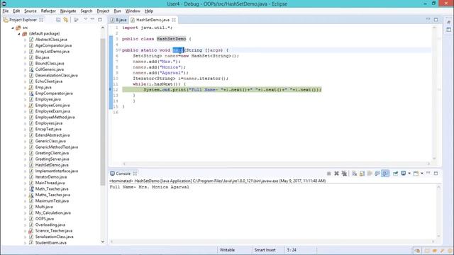 Java - HashSet смотреть онлайн