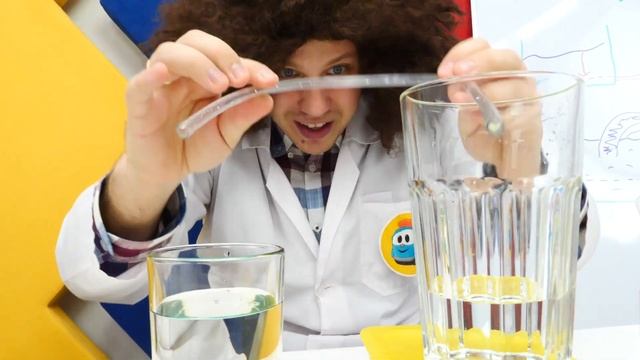 Видео про игры с водой и опыты с водой - Веселая физика в шоу Тесла - Учим сообщающиеся сосуды смотреть онлайн